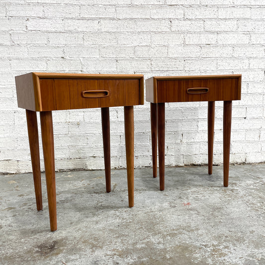 Pair of Mid-Century Burgess Bedside Tables – Professionally Restored