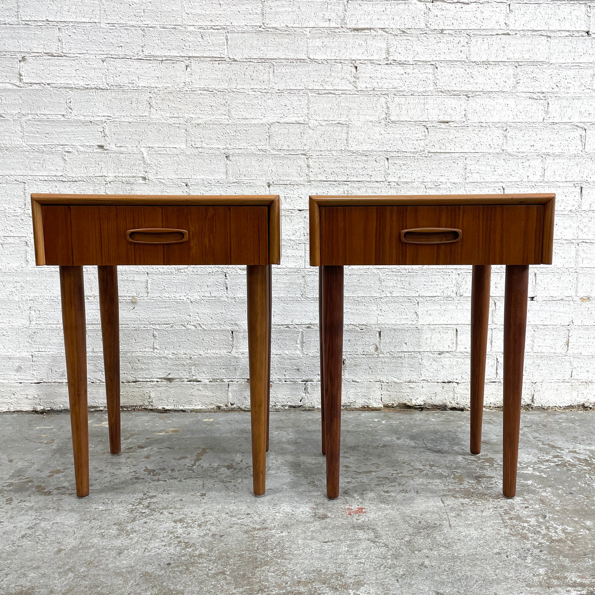 Pair of Mid-Century Burgess Bedside Tables – Professionally Restored