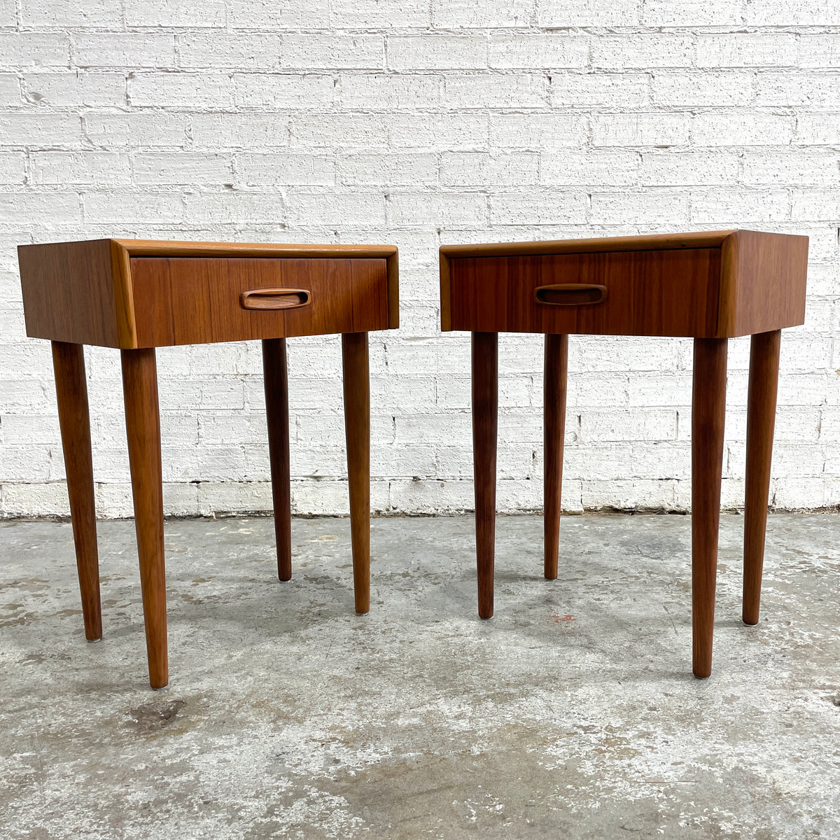 Pair of Mid-Century Burgess Bedside Tables – Professionally Restored