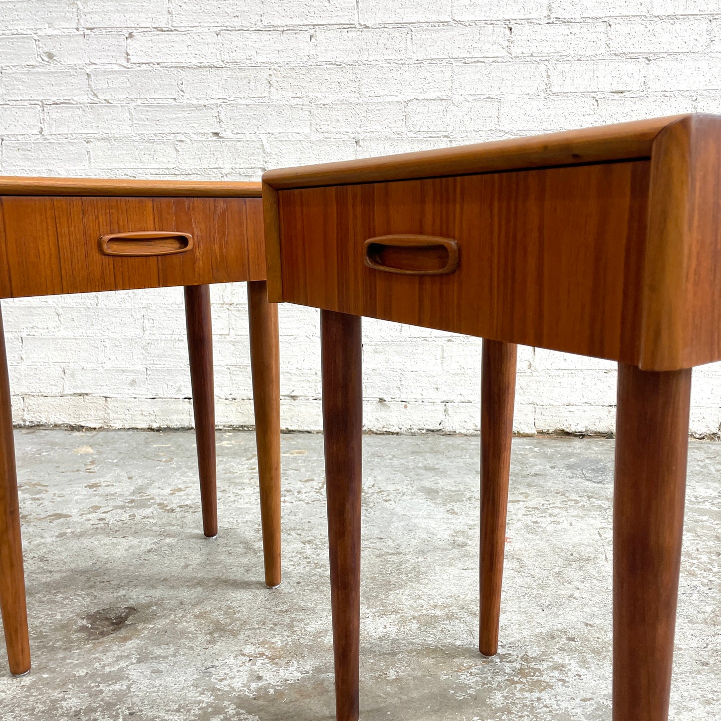 Pair of Mid-Century Burgess Bedside Tables – Professionally Restored