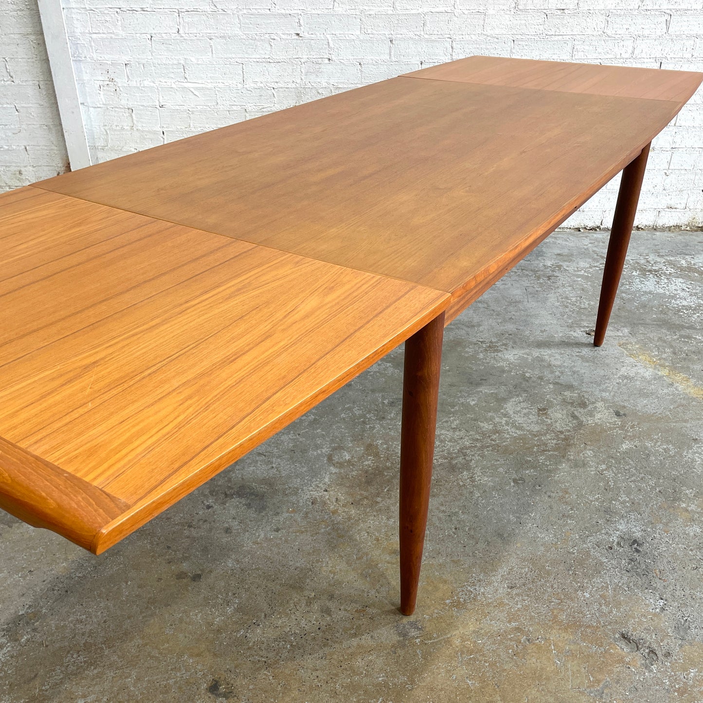 Danish Tapered Extension Dining Table
