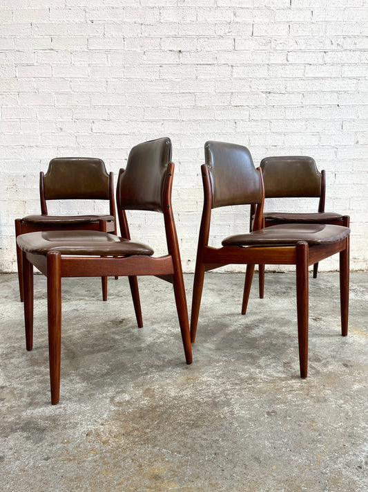 Mid Century T H Brown Dining Chairs