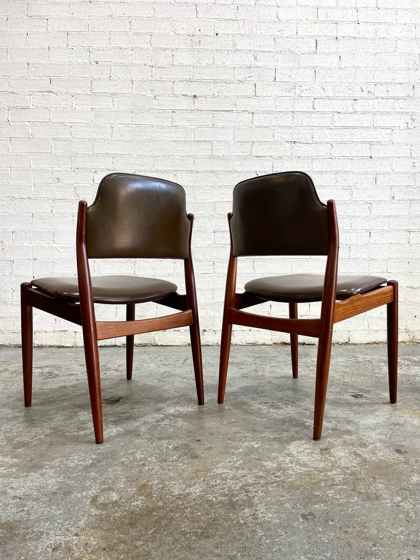 Mid Century T H Brown Dining Chairs