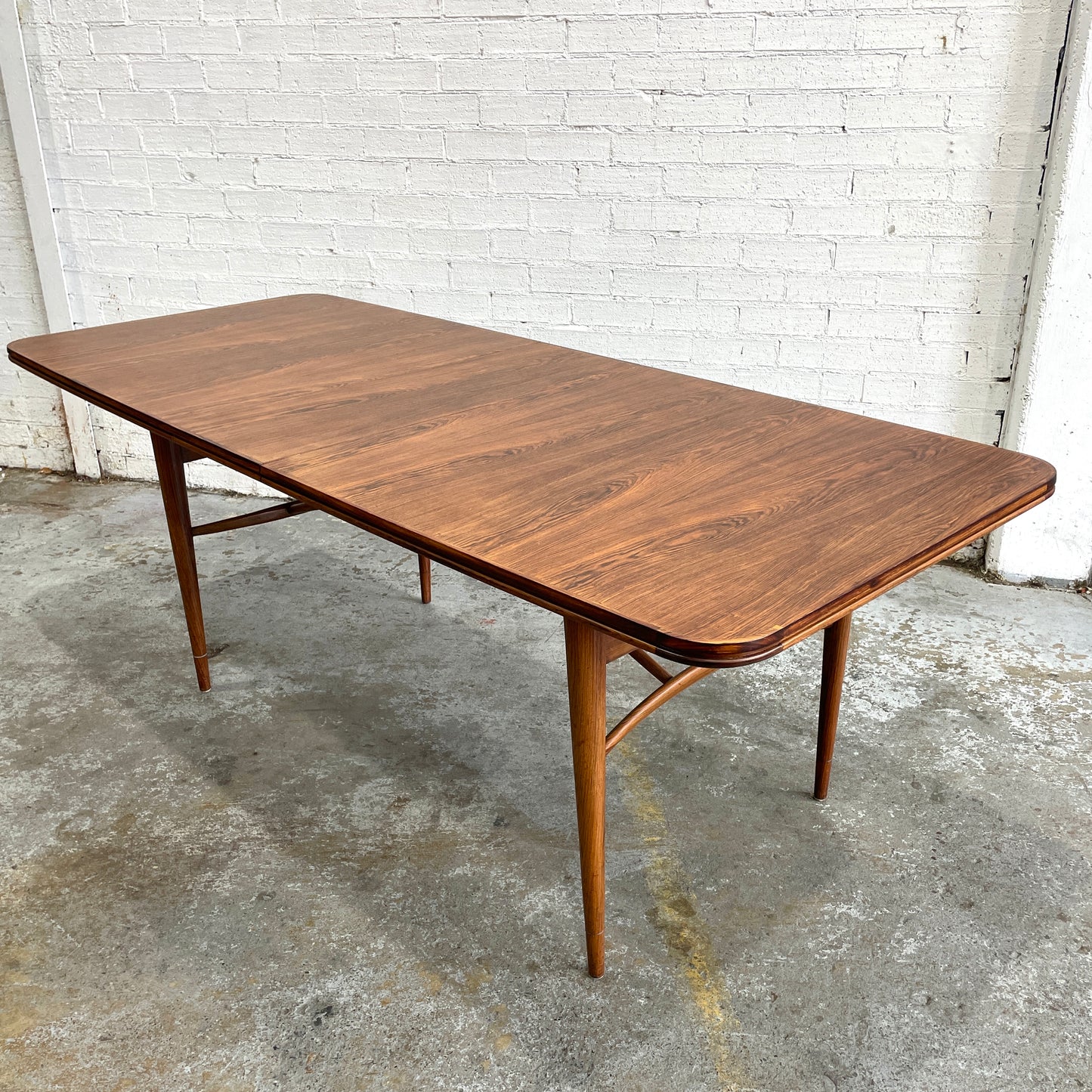 Brazilian Rosewood Danish Extension Dining Table