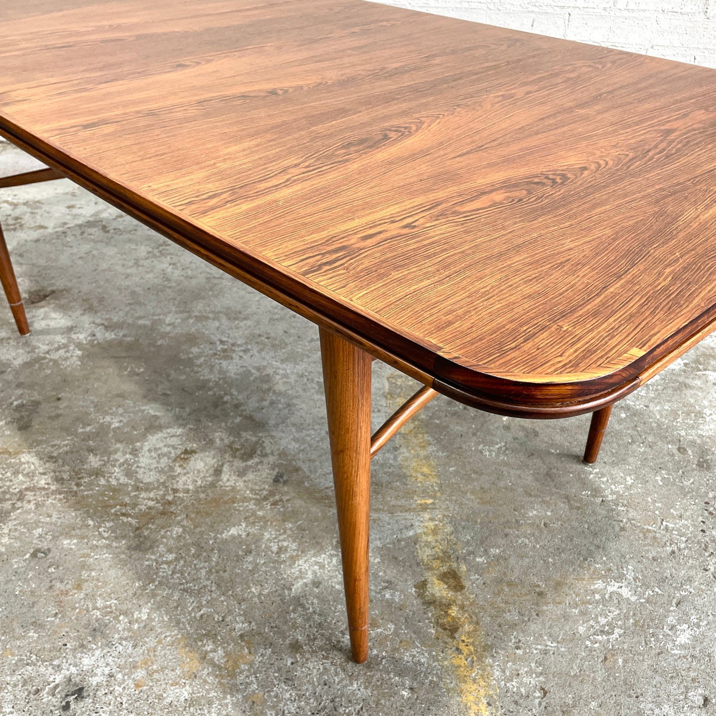 Brazilian Rosewood Danish Extension Dining Table