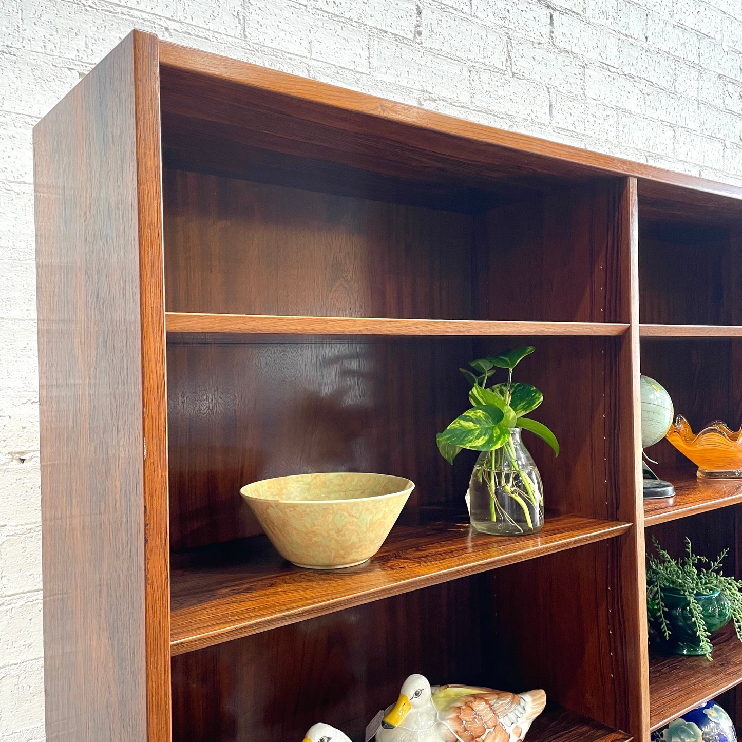 Danish Rosewood Mid Century Shelving Unit