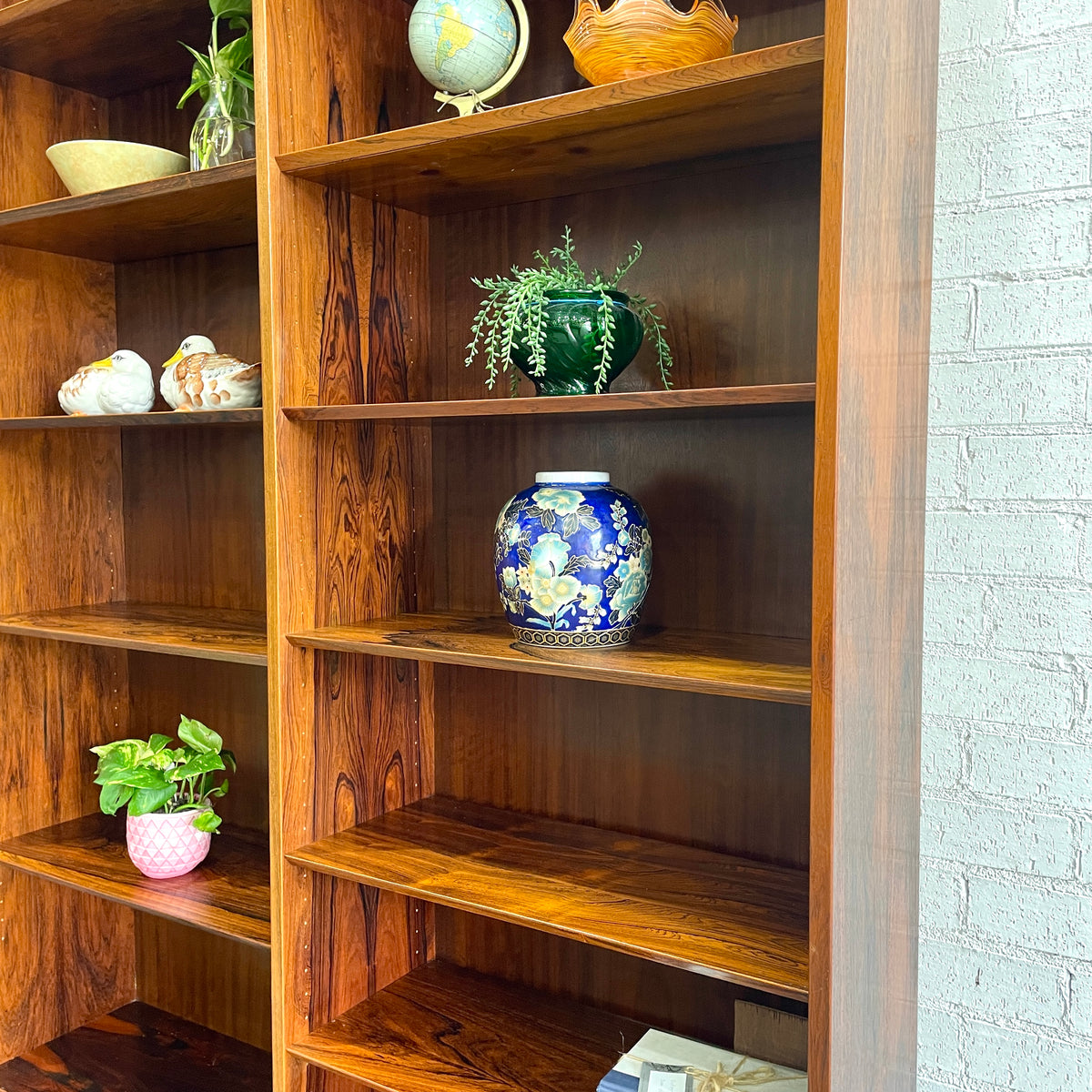 Danish Rosewood Mid Century Shelving Unit