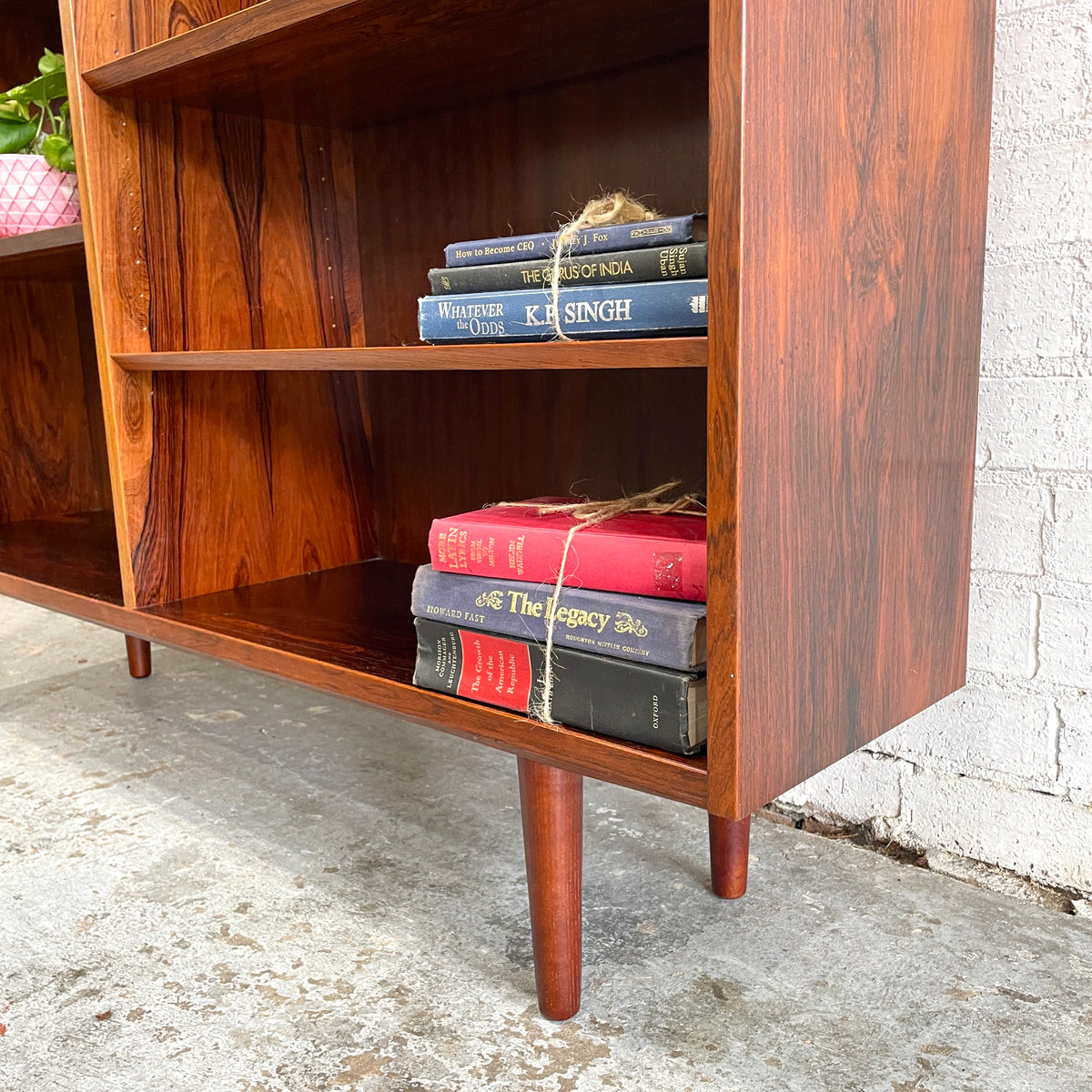 Danish Rosewood Mid Century Shelving Unit