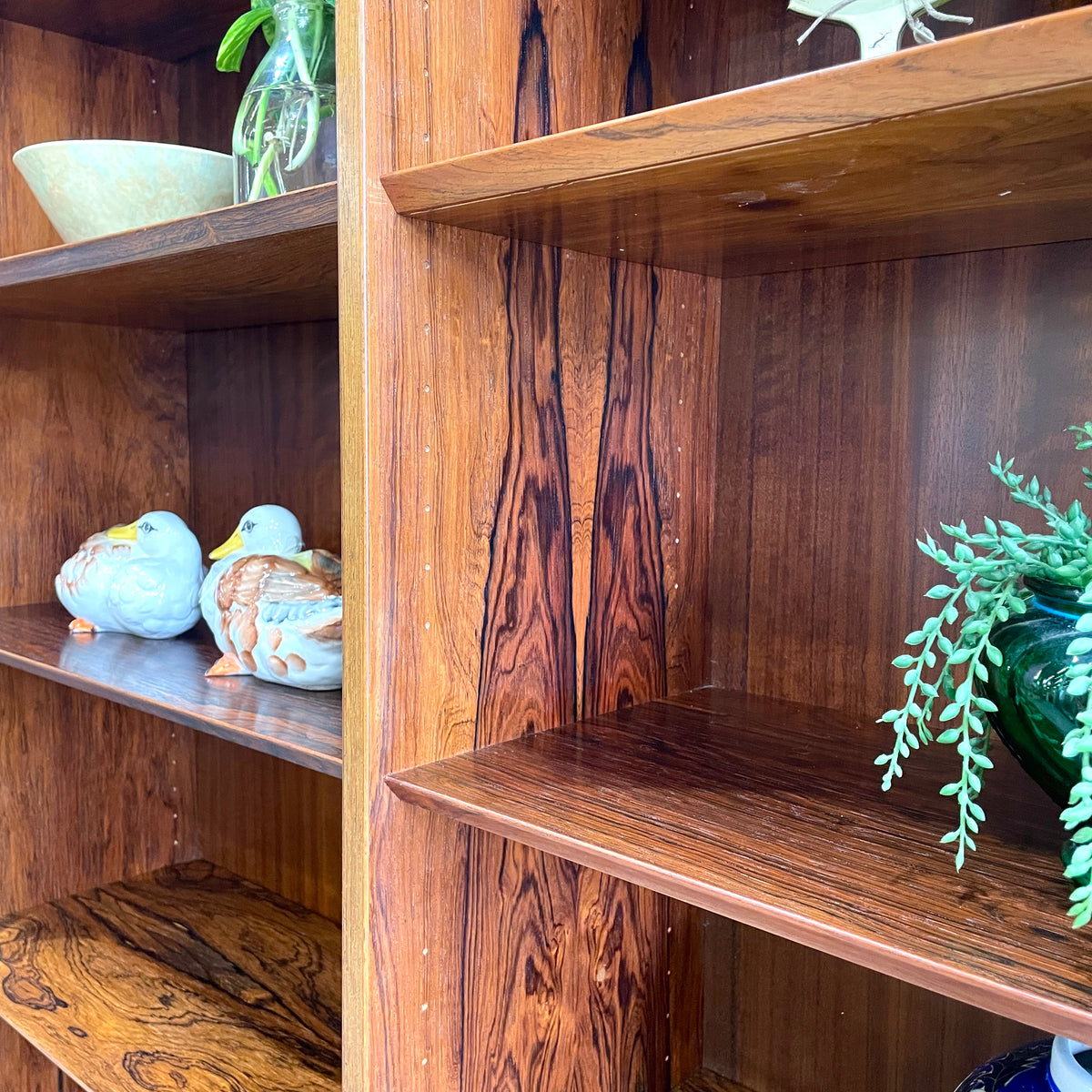 Danish Rosewood Mid Century Shelving Unit